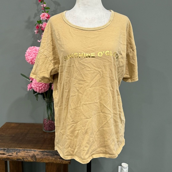 aerie Tops - Offline by Aerie “Sunshine O’Clock” 100% Cotton T-Shirt